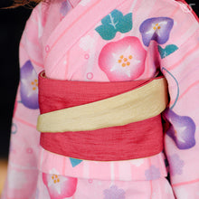 Load image into Gallery viewer, Morning Glory Yukata Set / Mini (Pink)