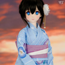 Load image into Gallery viewer, Morning Glory Yukata Set / (Pale Blue)