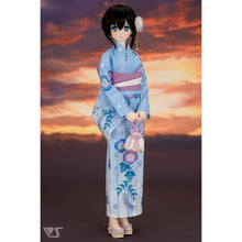 Load image into Gallery viewer, Morning Glory Yukata Set / (Pale Blue)