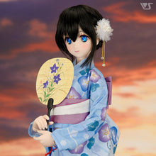 Load image into Gallery viewer, Morning Glory Yukata Set / (Pale Blue)