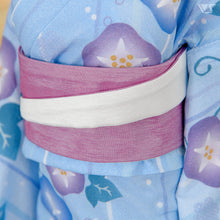 Load image into Gallery viewer, Morning Glory Yukata Set / (Pale Blue)