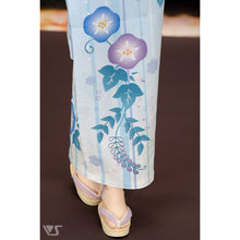 Load image into Gallery viewer, Morning Glory Yukata Set / (Pale Blue)