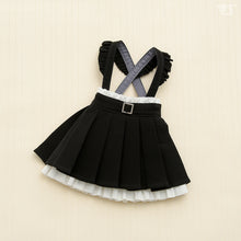 Load image into Gallery viewer, Skirt with Suspenders / Mini (Black)
