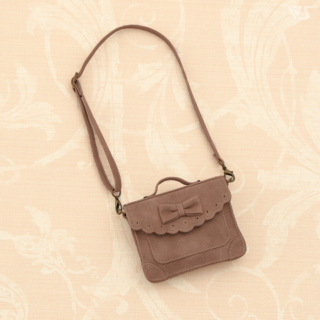 Scallop Trim Ribbon Flap Bag