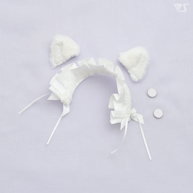 Cat Ears & Headdress Set (White)