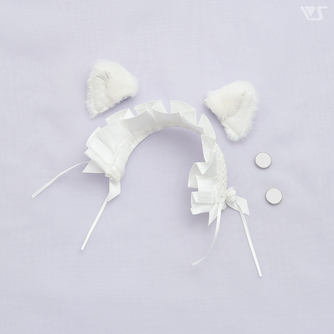Cat Ears & Headdress Set (White)