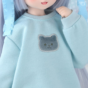 Cat Sweat Shirt / Mini (Pale Blue)