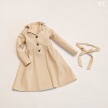 Load image into Gallery viewer, Elegant Gathered Trench Coat