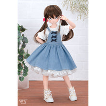 Load image into Gallery viewer, Girly Denim Overalls Set / Mini