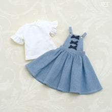 Load image into Gallery viewer, Girly Denim Overalls Set / Mini