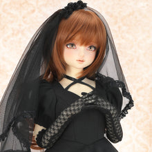 Load image into Gallery viewer, Lace gloves (long, black)