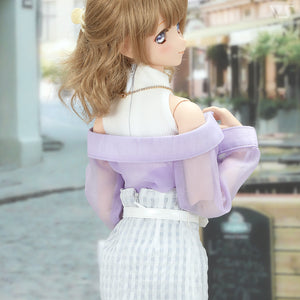 Off-the-shoulder Shirt Set