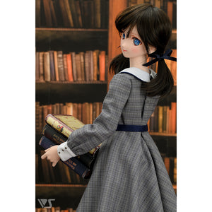 Plaid Dress Set (SS~M Bust) (Gray)
