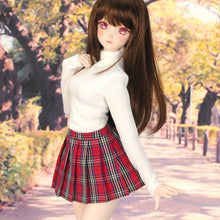 Load image into Gallery viewer, Plaid Skirt (Red / White)