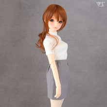 Load image into Gallery viewer, Ribbed Half Sleeve Knit (White)