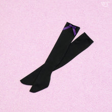 Load image into Gallery viewer, SD Socks (Black / Purple Ribbon)