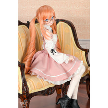 Load image into Gallery viewer, Suspender Lace-up Skirt Set (Pink)