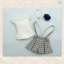 Load image into Gallery viewer, Chiffon Top &amp; Suspender Shorts Set