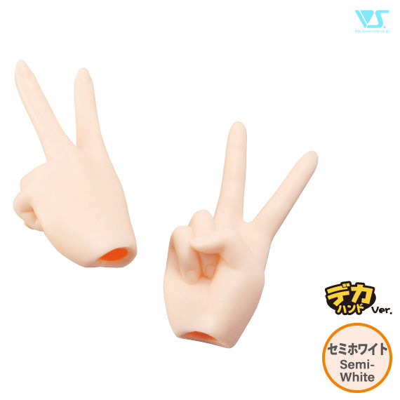 DDII-H-02B-SW / Scissors/Peace Hands (Large Ver.) / Semi-White