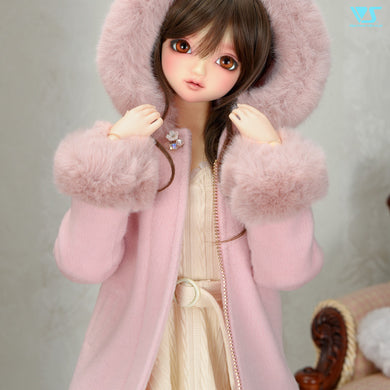 Faux Fur Trim Coat