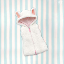 Load image into Gallery viewer, Fluffy White Cat Sleeveless Hoodie