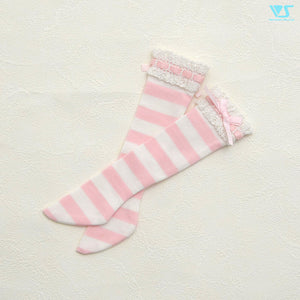 Laced Socks (Pink Stripe) Mini