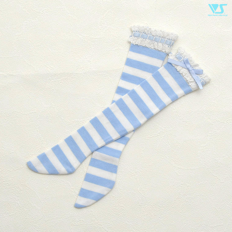 Laced Socks (Blue Stripes)