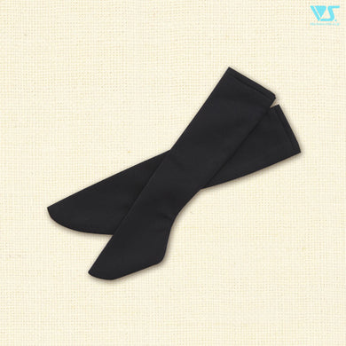 Over knee socks mini (black, semi-gloss)