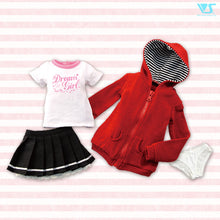 Load image into Gallery viewer, Red striped hoodie set