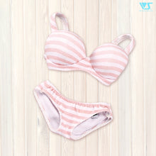 Load image into Gallery viewer, Striped Underwear Set L (Pink)