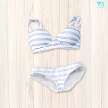 Load image into Gallery viewer, Striped Underwear Set M (Blue)