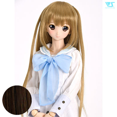 Straight with Mini Side Tails / Charcoalbrown (W-169D)