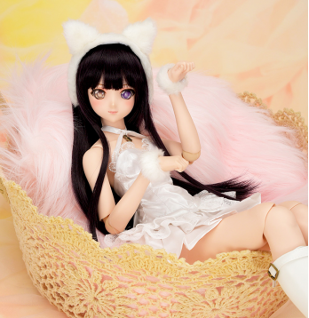 Kitty Ear White Bondage Set (SS / S Bust)