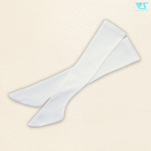 Over knee socks mini (White, semi-glossy)